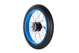 Electric bicycle rear wheel, including tires